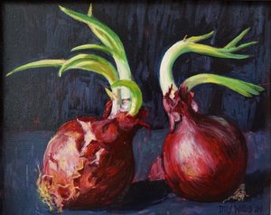 洋葱 2021（油） 作者 蒂莉·威利斯