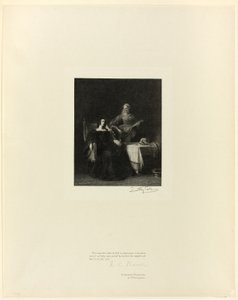 阿拉贡的凯瑟琳和她的女仆，选自英国古代艺术大师作品