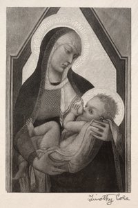 意大利古代大师：《麦当娜与孩子》，1888-1892年。 作者 蒂莫西·科尔