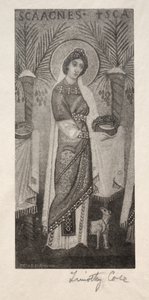 古老的意大利大师：圣艾格尼丝，1888-1892年。 作者 蒂莫西·科尔