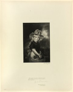 乔治三世之女索菲亚公主，选自英国古代艺术大师作品