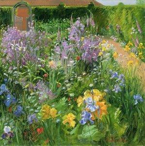 Sweet Rocket，Foxgloves and Irises，2000