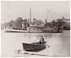 US Gunboat，1861-65（来自玻璃底片的蛋白银印刷品）