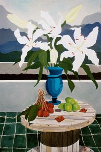 百合、酸橙和荔枝，2004年，布面油画