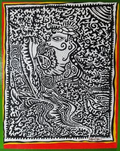 Spirit Genie, 2011, oil on wood