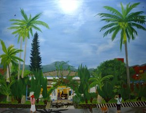 The Dulan Cafe, Taitung sugar factory, 2010, oil on canvas