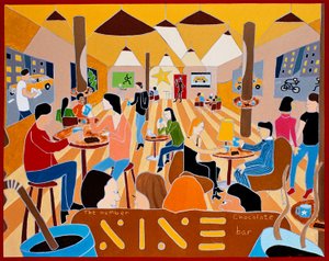 The number nine chocolate bar, 2009, oil on canvas