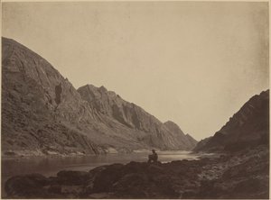 科罗拉多河冰山峡谷，俯瞰，1871 年（照片）