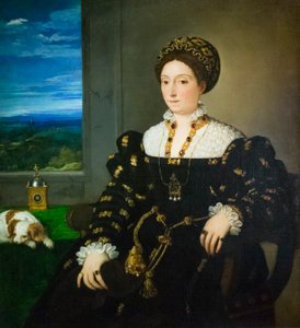 埃莉奥诺拉冈萨加的肖像 作者 Titian (c.1488 1576)