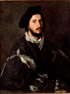文森佐·莫斯蒂的肖像画由 Tiziano Vecellio 称为提香（约 1490-1576） 作者 蒂齐亚诺·韦切利（Tiziano Vecelli）