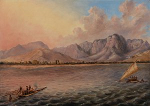 Mathwalta，斐济 Venua Levu Vitisa，约 1840 年（布面油画） 作者 Titian Ramsey Peale