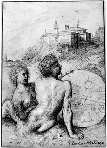 萨蒂斯风景，c1512，1937 作者 蒂齐亚诺·韦切利（Tiziano Vecelli）