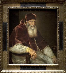 Pope Paul III (Alessandro Farnese 作者 蒂齐亚诺·韦切利（Tiziano Vecelli）