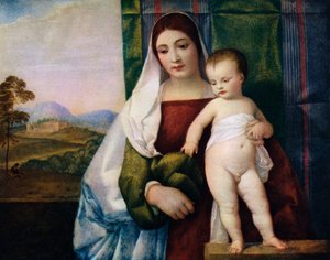 吉普赛人麦当娜（c1510），1937年 作者 蒂齐亚诺·韦切利（Tiziano Vecelli）