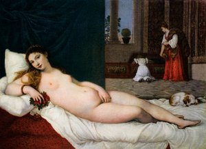 乌尔比诺的维纳斯，c1538，1937年 作者 蒂齐亚诺·韦切利（Tiziano Vecelli）