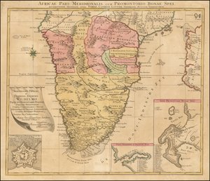 托比亚斯-康拉德-洛特绘制的 1778 年南部非洲地图 作者 托比亚斯·康拉德·洛特