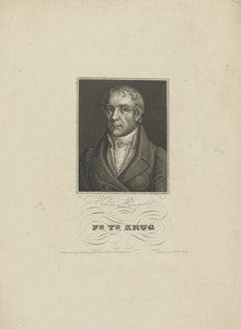 Wilhelm Traugott Krug 1770-1842的肖像，1828-1829。 作者 托比亚斯·法尔克
