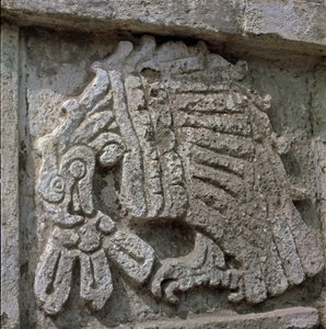 Relief of an eagle, temple of Quetzalcoatl 作者 托尔特克托尔特克