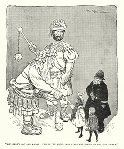 "啊！这就是歌革和玛革，这就是我向你们提到的年轻女士，先生们"（litho）。 作者 汤姆·布朗