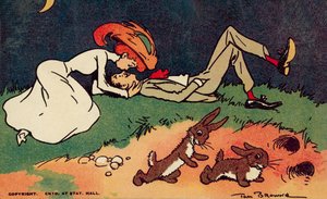 接吻的情侣（彩色平版）