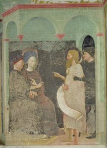1435年施洗约翰谴责希律和希罗底的通奸行为 作者 Tommaso Masolino da Panicale