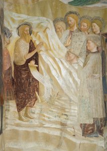 施洗者圣约翰的生命周期：施洗者圣约翰的传道 作者 Tommaso Masolino da Panicale