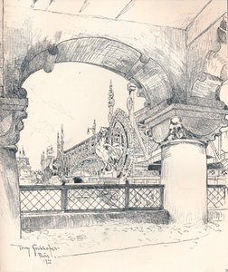 荣军院附近的柱廊，c1900