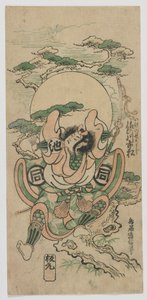 演员Sanogawa Ichimatsu I as Ike no Shoji，江户时代，1747年（彩色木版画） 作者 鸟居清二