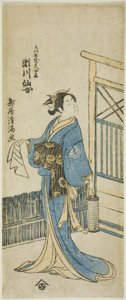 濑川千条（菊之条三世）在 1776 年 5 月于中村剧场上演的话剧《金德本中村》中饰演天川谷吉平的妻子。