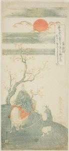 诗人菅原道真骑着一头牛 作者 鸟井清光一号