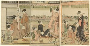 隅田川对岸的赏月聚会 作者 永永鸟居
