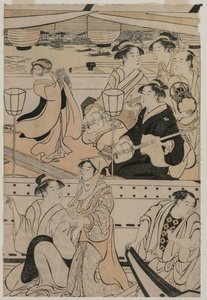 1789年在um田川上划船。 作者 永永鸟居