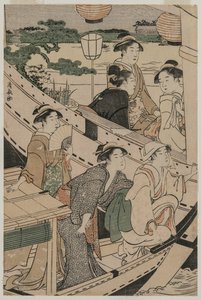1789年在um田川上划船。 作者 永永鸟居