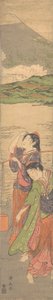 海滩少女之舞》，18世纪末。 作者 永永鸟居
