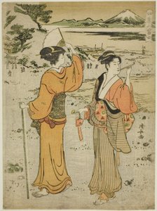 江之岛，选自 "四季的富士山（四季的富士山）"系列