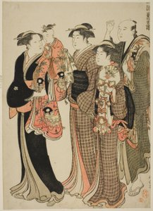 Kamioki，选自 "东方礼仪锦缎（Fuzoku Azuma no nishiki）"系列 作者 永永鸟居