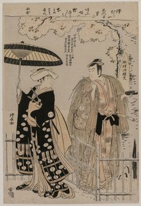泽村守十郎三世和村上岚次郎饰演sun成正正和江之成史，1786年。 作者 永永鸟居