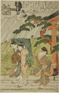 梅栗神社的骤雨 作者 永永鸟居