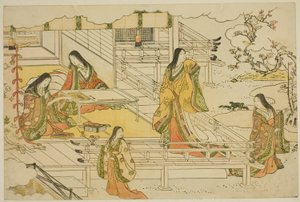 新年的第一幅书法作品（Kissho hajime），选自绘本《三重黎明的色彩（Saishiki mitsu no asa）》。 作者 永永鸟居