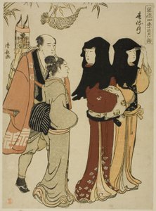 十二月（春町月），选自 "时尚的四季圣地月度游览（风流志趣模式）"系列 作者 永永鸟居