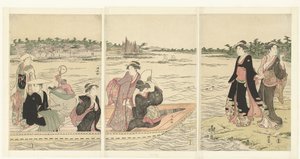 隅田川上的渡船 作者 永永鸟居