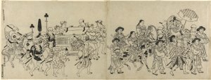 韩国大使馆抵达江户 作者 鸟居清信一世