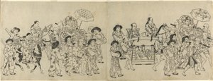韩国大使馆抵达江户 作者 鸟居清信一世