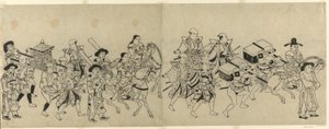 韩国大使馆抵达江户 作者 鸟居清信一世