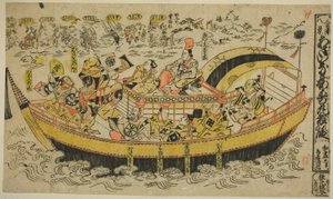 金泽八景：朝比奈与梅丸之舞 作者 鸟居清信一世