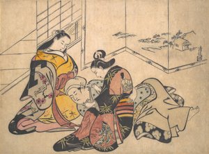 印刷品，1703年。 作者 鸟居清信一世