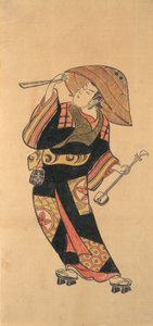 Ichimura Takenojo VIII, 约1720年。 作者 鸟居清友。
