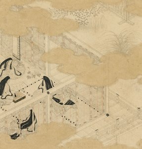 源氏物语》中的场景专辑 源氏物语加持，17世纪初。 作者 土佐光典