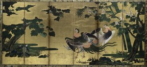 凤凰和泡桐，1500年代后期。 作者 土佐三好