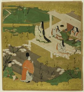 源氏物语》第 5 章和歌村崎插图
